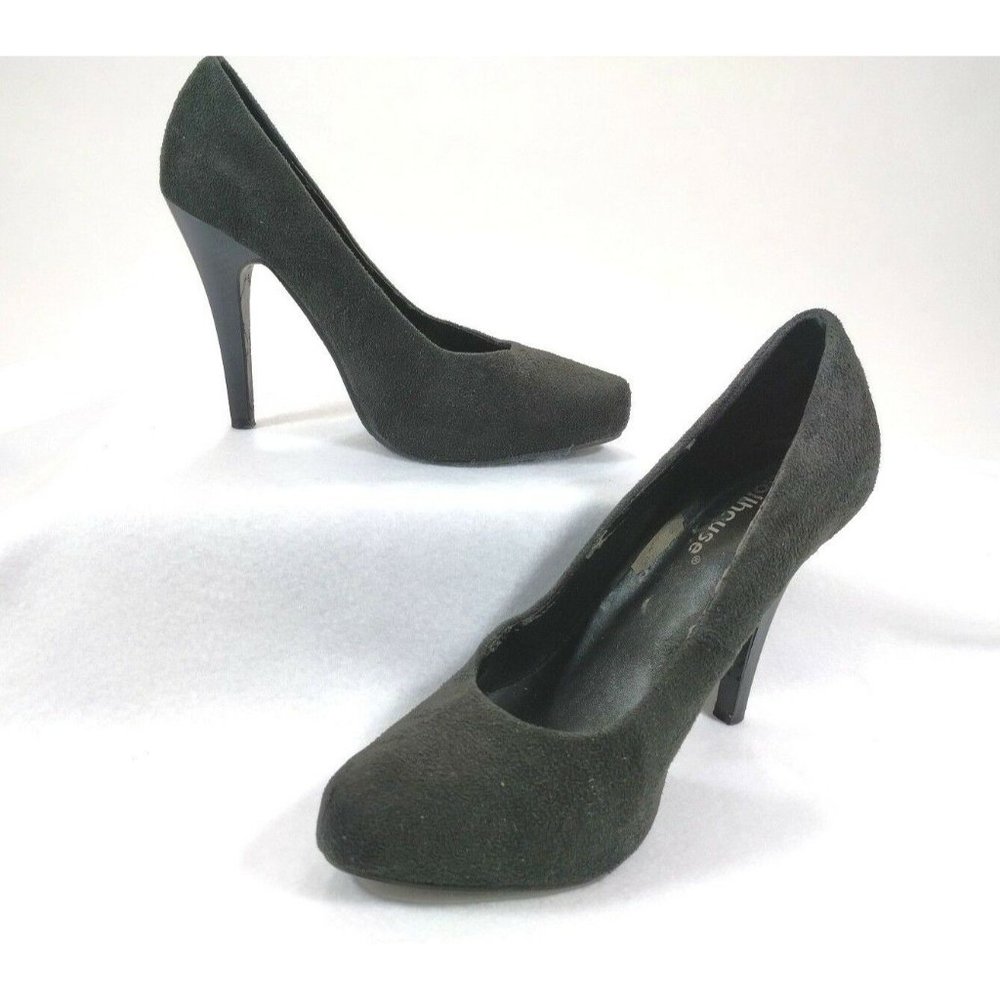 Dollhouse Black Stilettos Platform High Heels 8.5